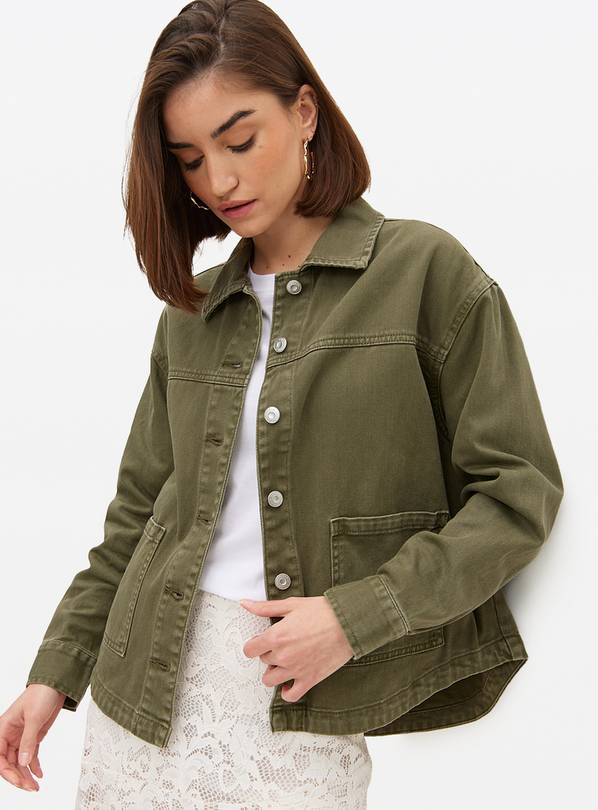 Green Washed Utility Shacket 10